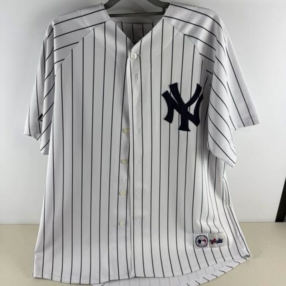 Vintage 90’s Authentic Majestic Yankees Baseball Jersey Wang Men’s Shirt Size XL